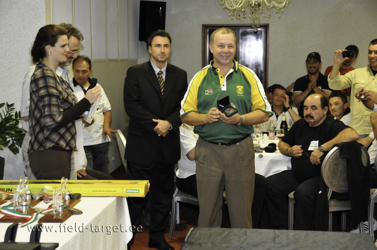 Suruõhupüsside 10.koht Petrus Johannes Breedt Lõuna-Aafrikast 131 tabamusega